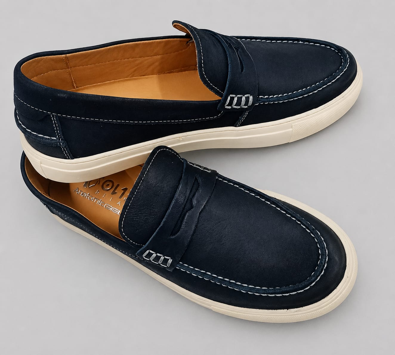 Sapato Mocassim AnatomicGel Vintage Preto ( Referência 0871 )