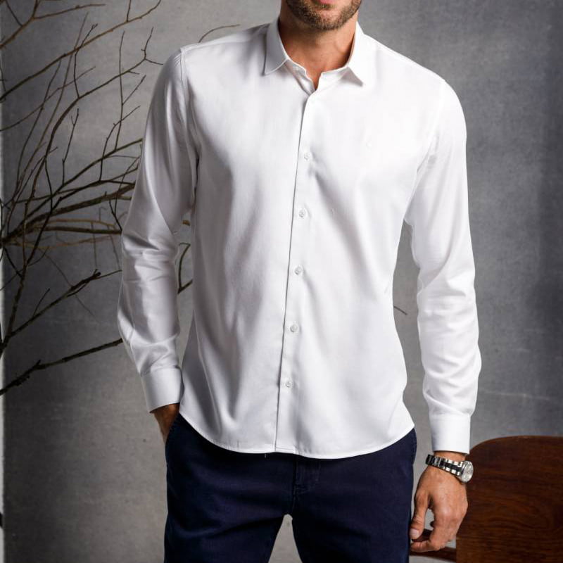 Camisa social masculina de algodão com elastano Guilherme Soul  ( Referência : 0588 )