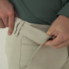 Calça sarja com elastano e ajuste elástico de cintura etiqueta Buddy  ( Referência : 0742 ) 