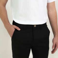 Calça sarja com elastano e ajuste elástico de cintura etiqueta Buddy ( Referência : 0742 )