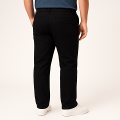 Calça de sarja de algodão com elastano e cintura com ajustador de elástico .   ( Referência : 0742 ) 