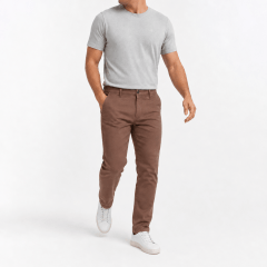Calça sarja com elastano e ajuste elástico de cintura etiqueta Buddy  ( Referência : 0742 ) 