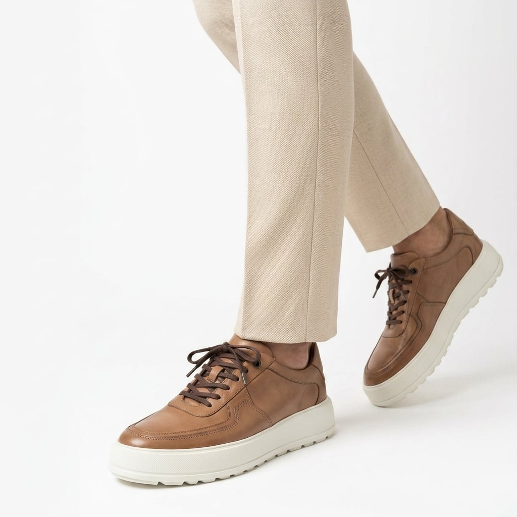 Sapato Tênis Casual Anatomic Gel Couro 2044
