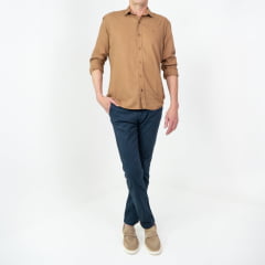 Calça de sarja de algodão slim ( Referência : 0741 )