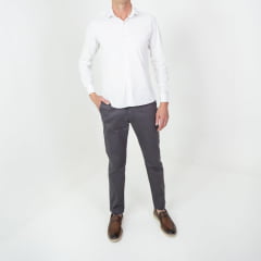 Calça de sarja de algodão slim ( Referência : 0741 )