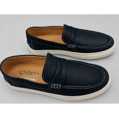 Sapato Mocassim AnatomicGel Vintage Preto ( Referência 0871 )